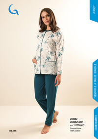 PIGIAMA APERTO DONNA M/L Z50052 Tellini S.r.l. Wholesale Clothing